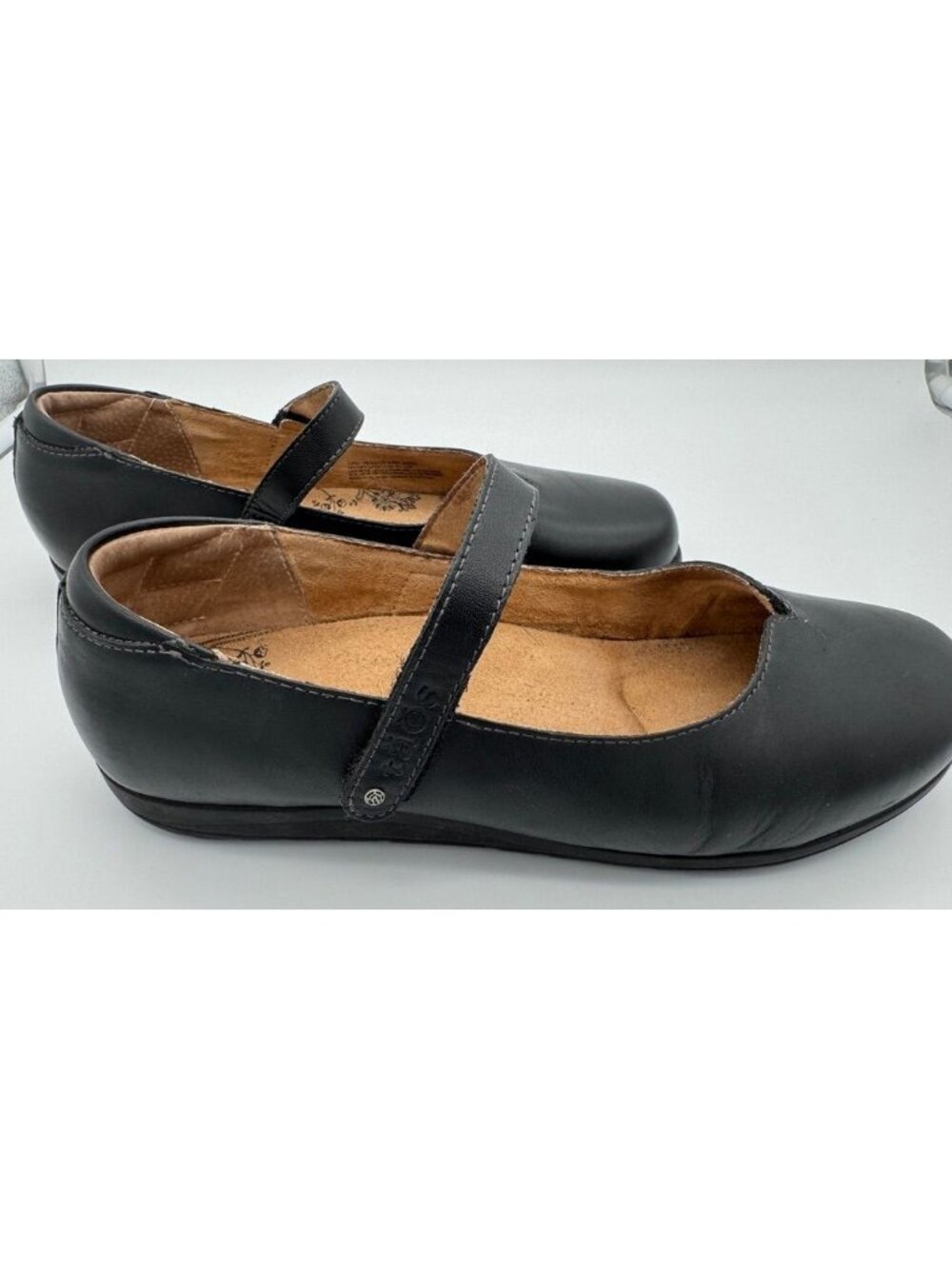 Taos Chorus Shoes Mary Janes Flats 14155 Black Leather Womens Size 8.5 Wide 8.5W - Picture 2 of 10